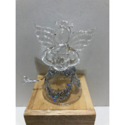ANGE VERRE PAILLETTES MUSIQUE 5,5CM C