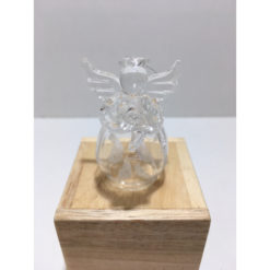 ANGE VERRE BLANC FLEUR C