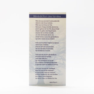 CARTE BENEDICTION DES FAMILLES+ENVELOPPE 5549
