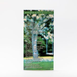 CARTE JE TE GARDE AU FOND DE MON COEUR+ENVELOPPE 660007