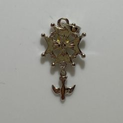 CROIX HUGUENOTTE ARGENT RHODIE 2,8CM