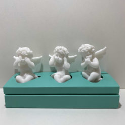 ANGES EN ALBATRE X3 6cm L